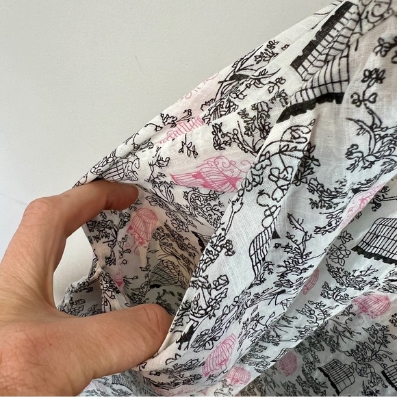 Unique Vintage Bird Cage Swing dress size M pink black gray - Picture 4 of 9